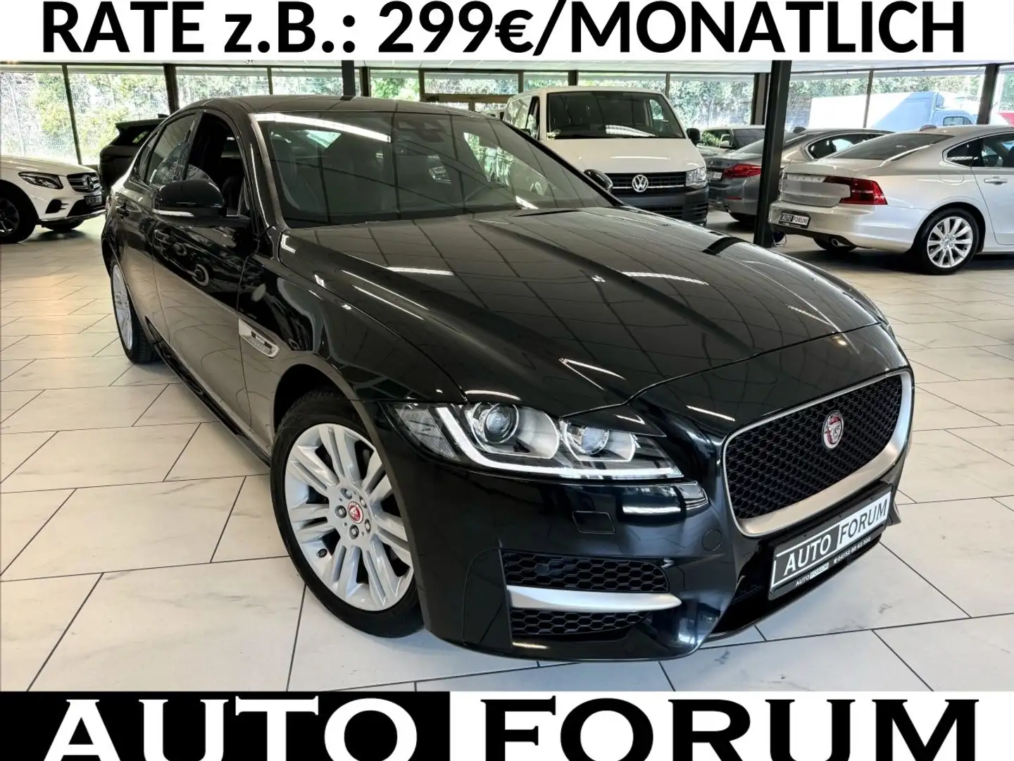 Jaguar XF 25t R-SPORT LIMO AUT NAVI LEDER LED SHZ PDC Schwarz - 1