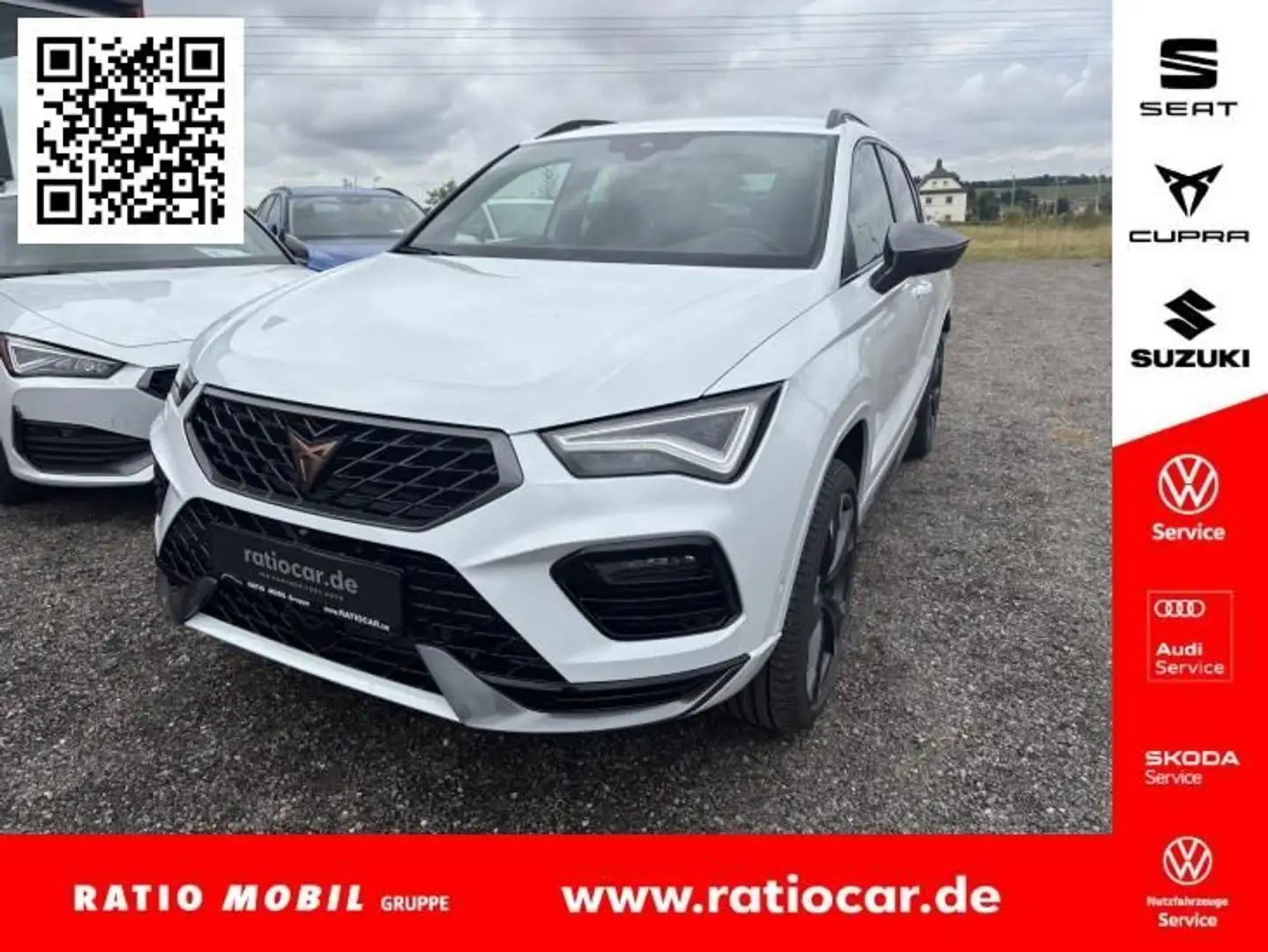 CUPRA Ateca ATECA 2.0 TSI DSG 4DRIVE 5. J. GAR.*NAVI AHZV Blanc - 1