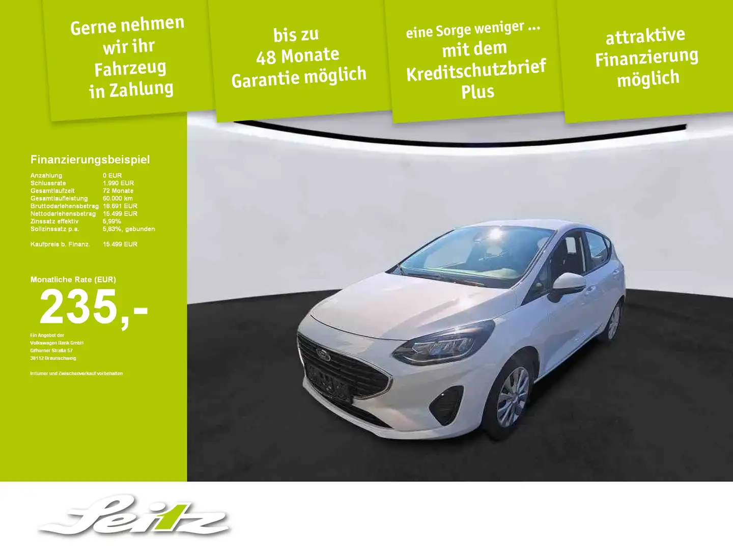 Ford Fiesta 1.0 Cool & Connect *LED*PARKSENSOR*NAVI* Blanc - 1