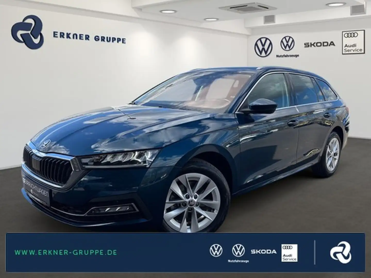 Skoda Octavia Combi 2.0TDI DSG Style STNDHZ+MEMORY+LED+++ Blau - 1