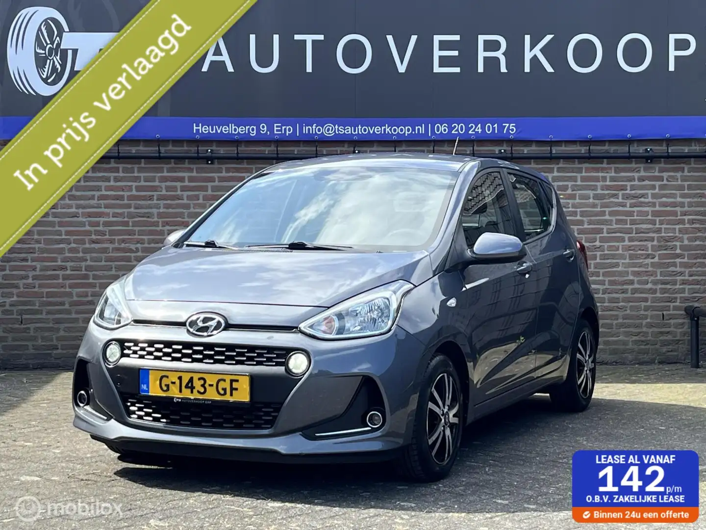 Hyundai i10 1.0i Comfort+CARPLAY+CRUISE+PARKEERSENSOREN Grijs - 1