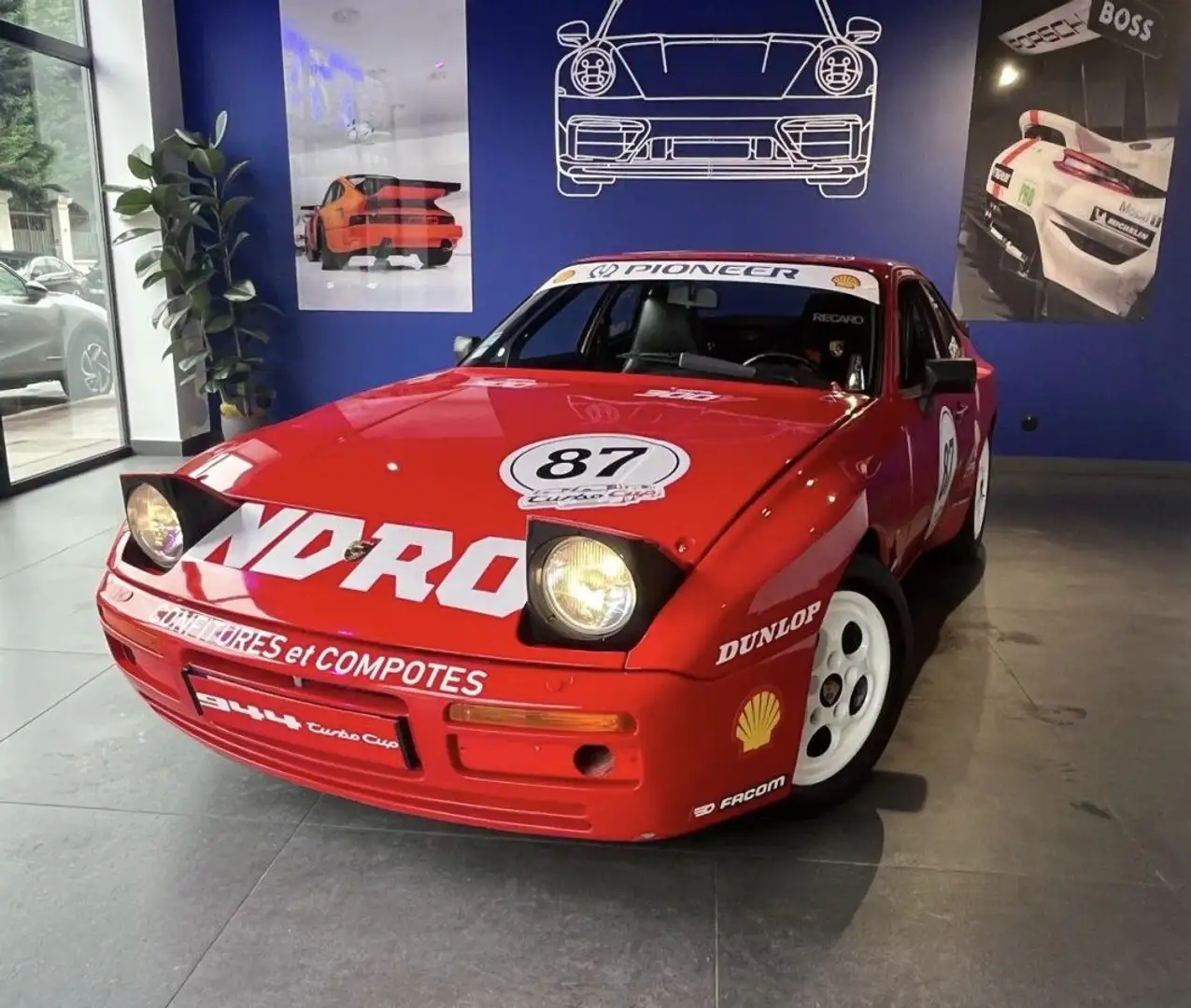 Porsche 944 véritable Turbo Cup non modifié 2éme main / kilomé Rouge - 1