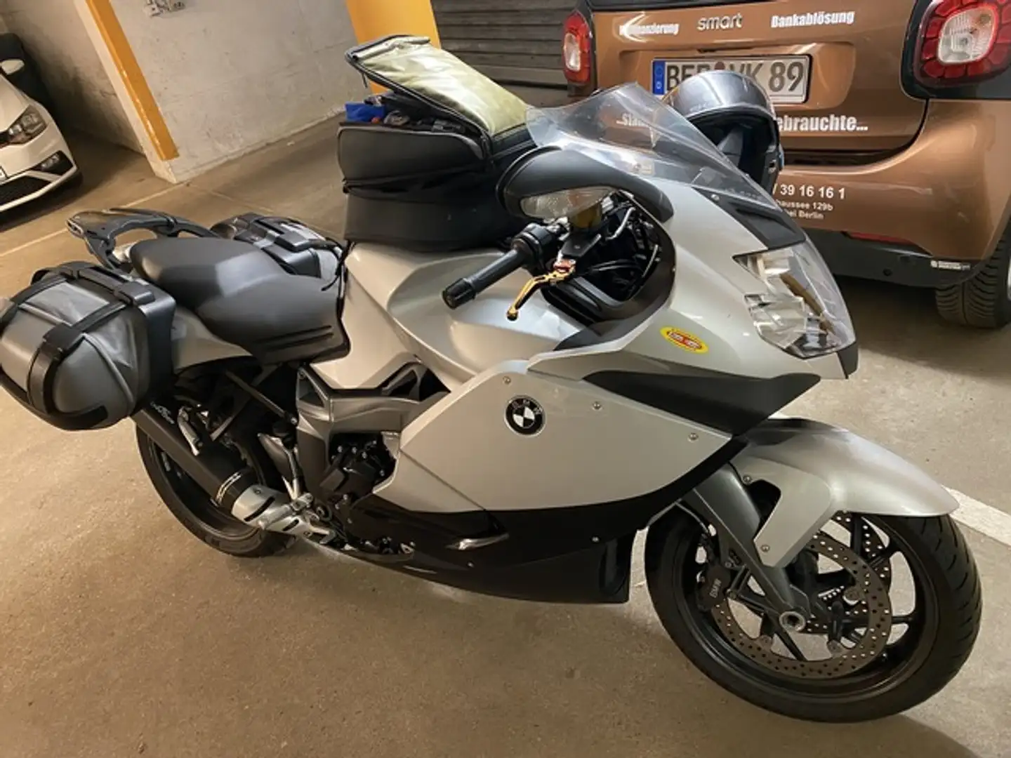 BMW K 1300 S K s ESA Koffer Tankrucksack ABS 1.Besitz Lückenlo Zilver - 1