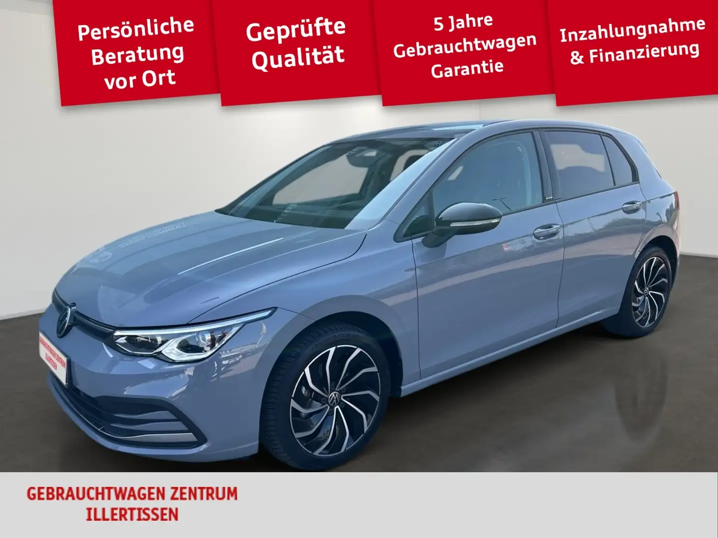 Volkswagen Golf VIII 1.5 eTSI Life *HEAD-UP*MATRIX*NAVI* Gris - 1