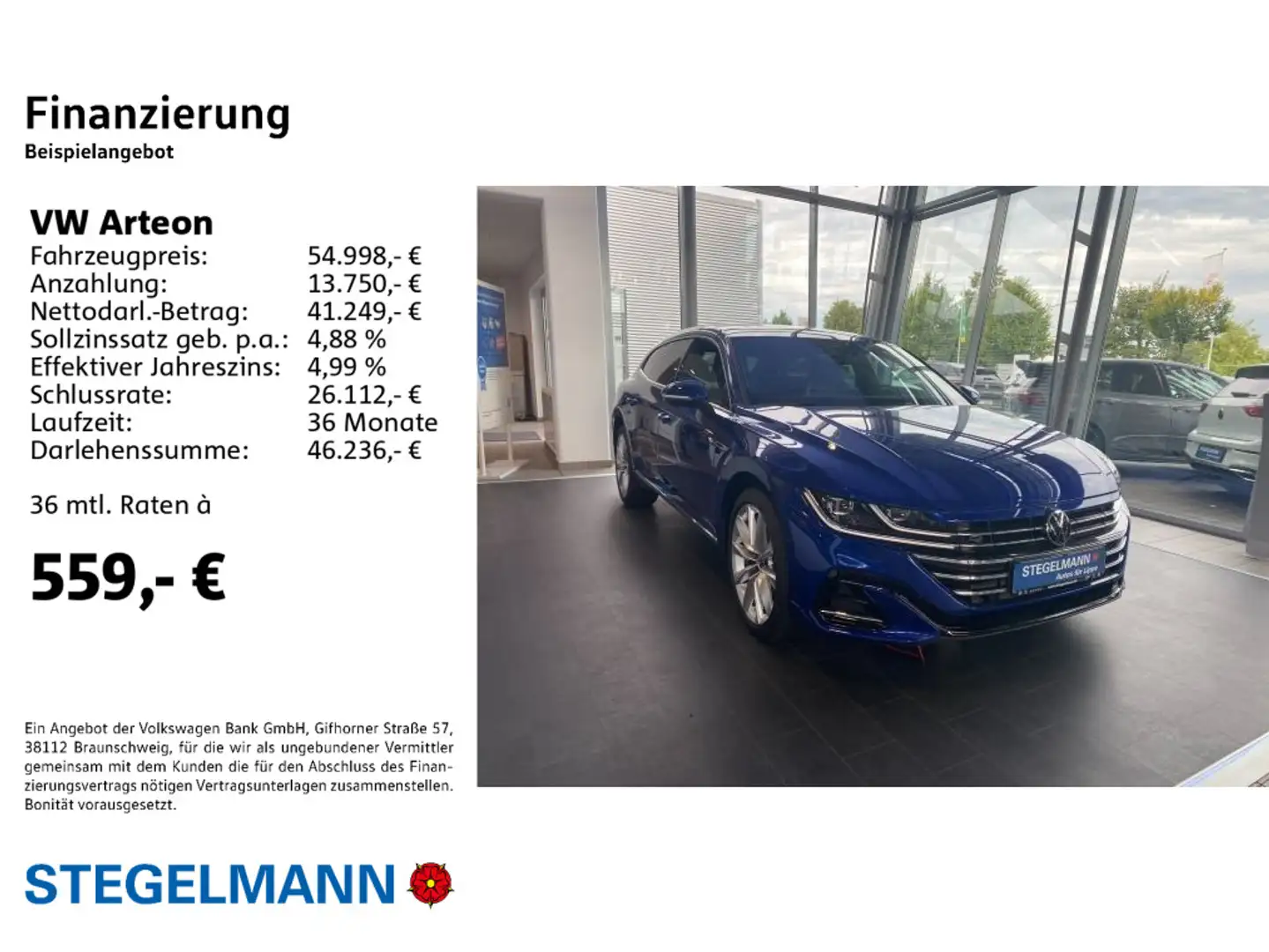 Volkswagen Arteon 1.4 eHybrid DSG R-Line Blau - 2