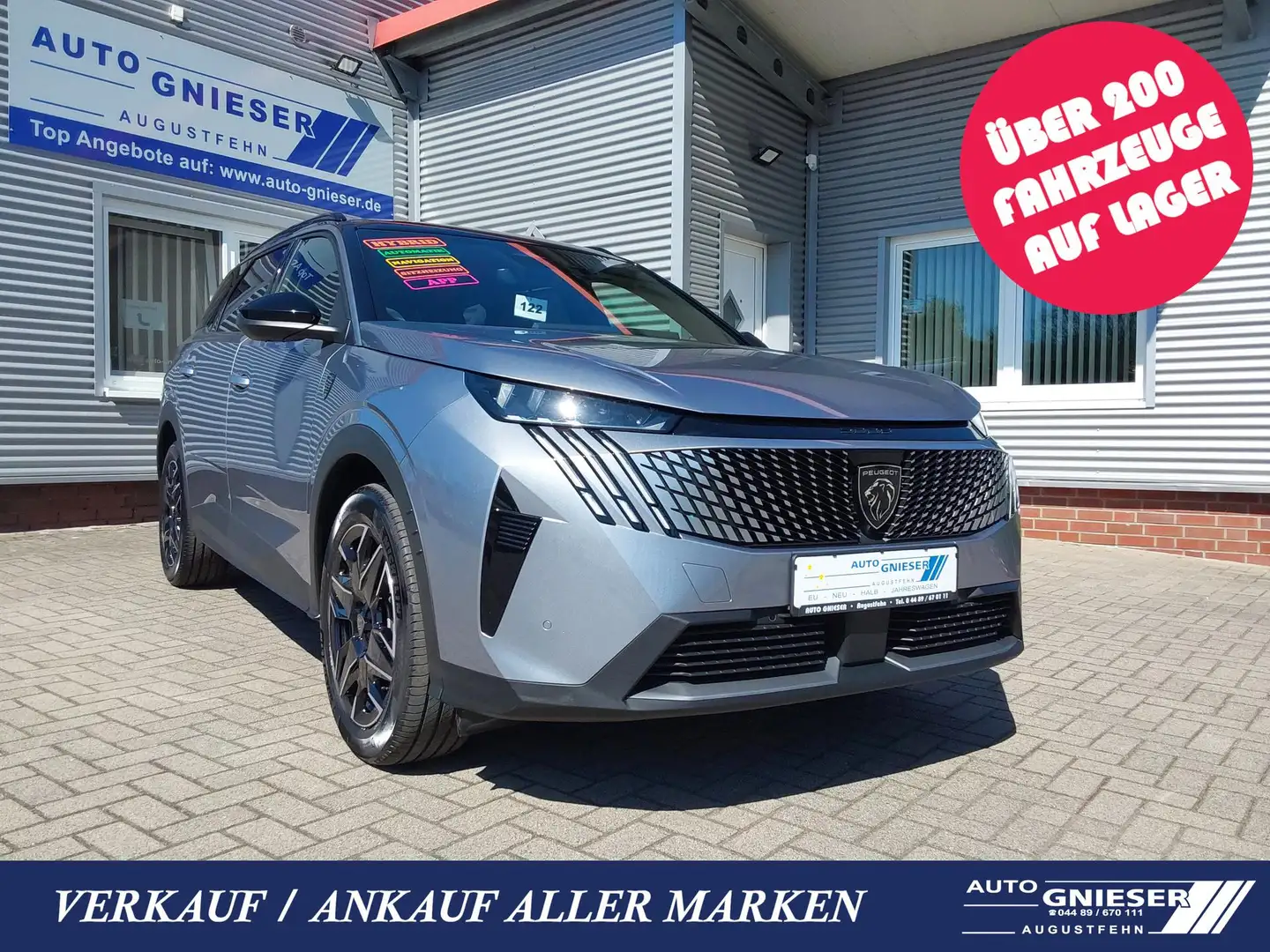 Peugeot 5008 1.2 Hybrid 145 GT ACC/SHZ/LED/PDC/KAM/NAV 107 k... Grau - 1
