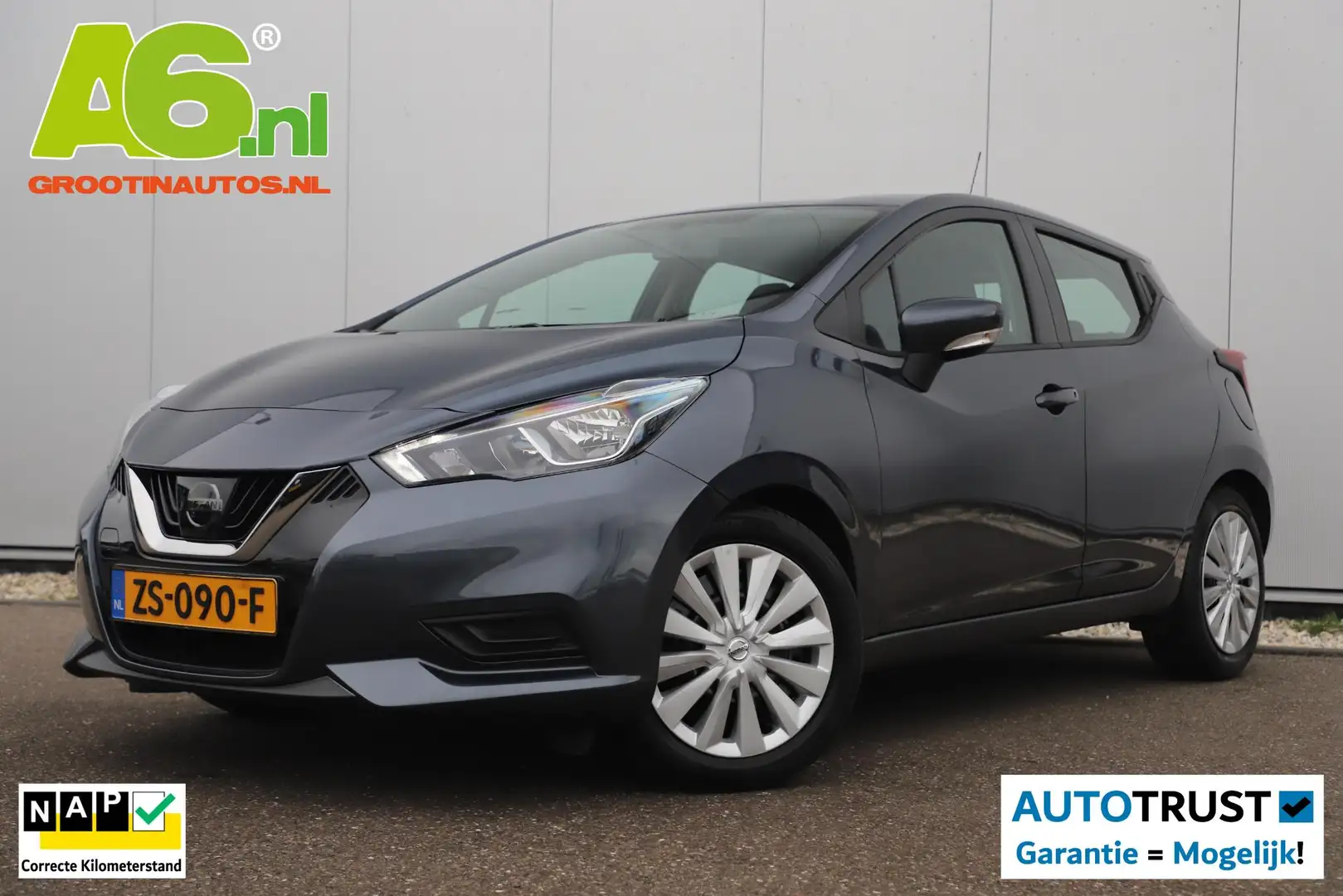 Nissan Micra 1.0 IG-T Acenta Carplay Android Navigatie Bluetoot Grijs - 1