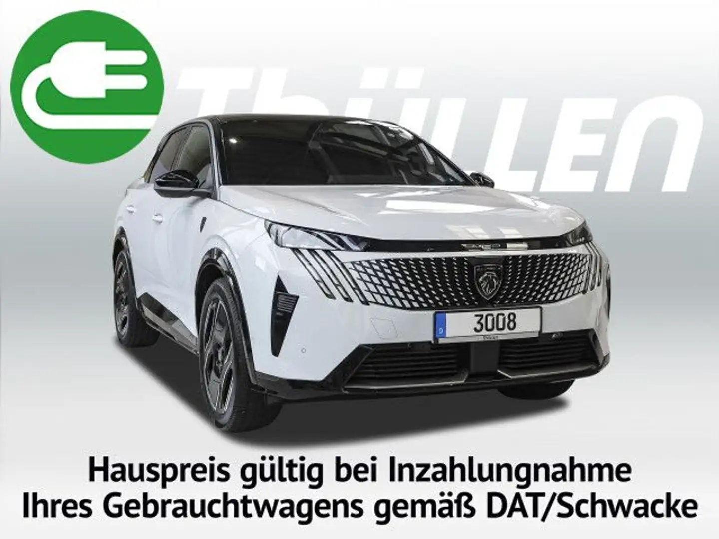 Peugeot 3008 E- GT Bluetooth Navi LED Vollleder Klima Weiß - 1