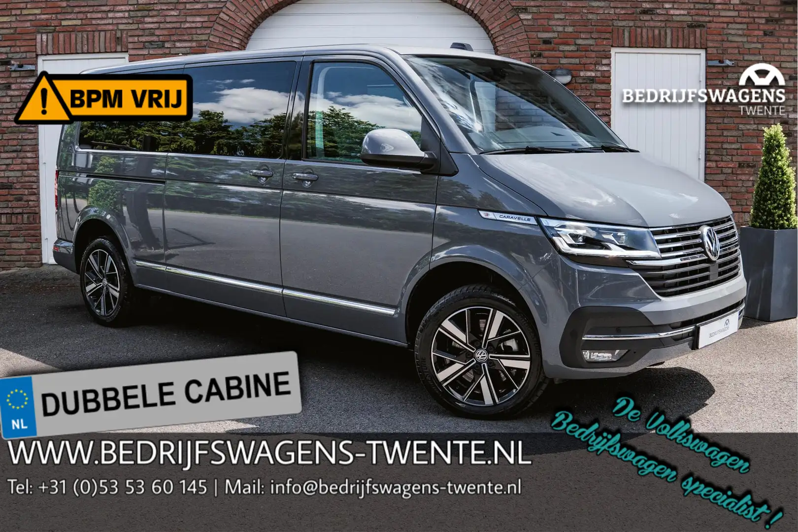 Volkswagen T6.1 Caravelle 2.0 TDI 204 PK DSG L2H1 A-KLEP ACC | LED | Leder | Grijs - 1