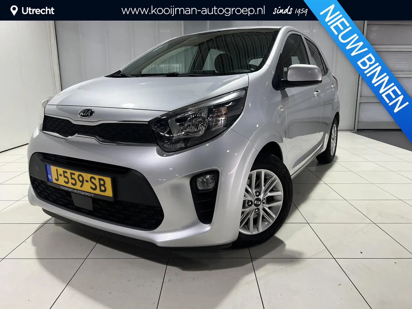Kia Picanto 1.0 DPi DynamicLine Apple Carplay/Android Auto, Ca Grijs - 1