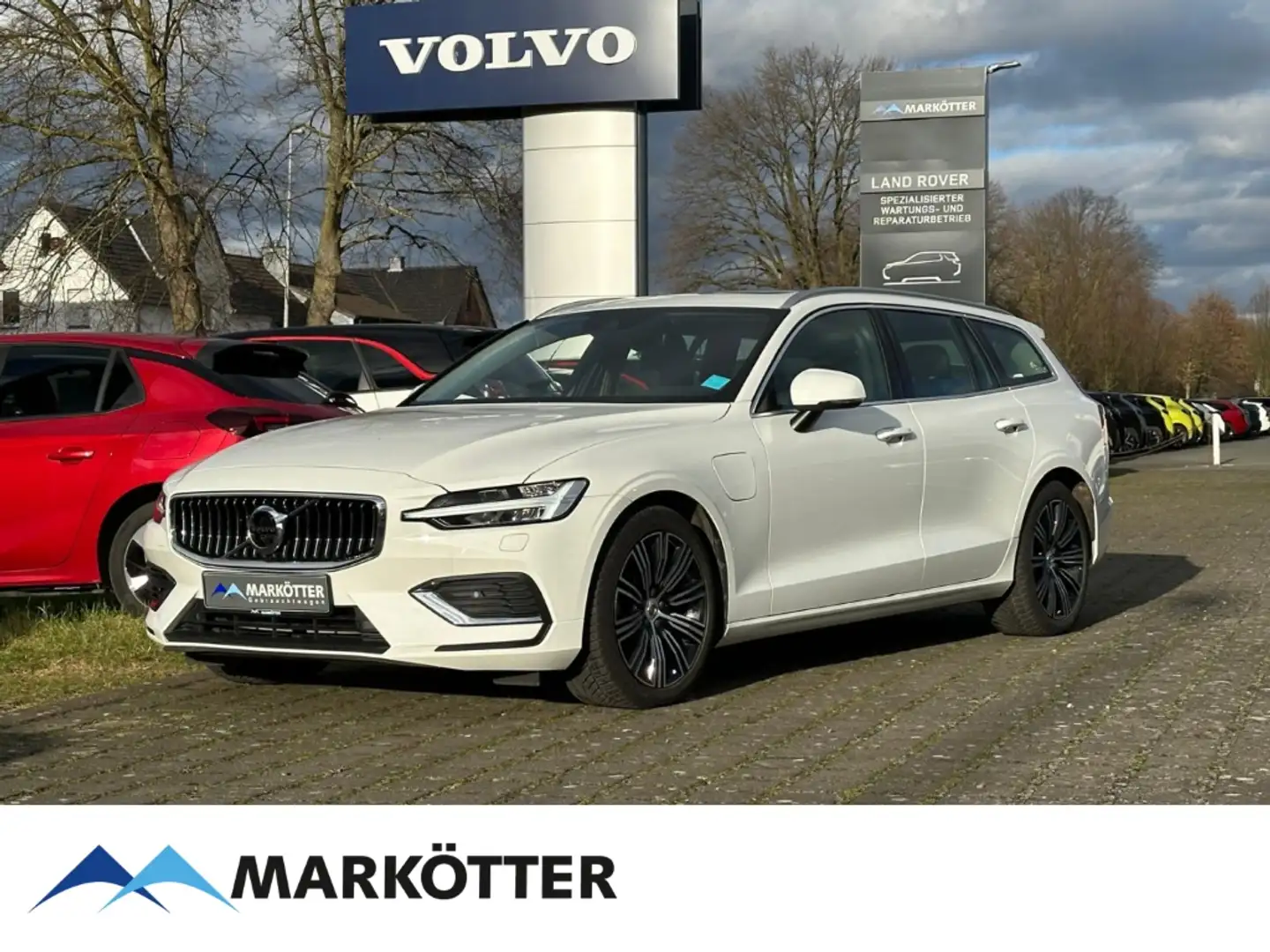 Volvo V60 T6 AWD Inscription AHK/CAM/PANO/LHZ/FSHZ Blanc - 1