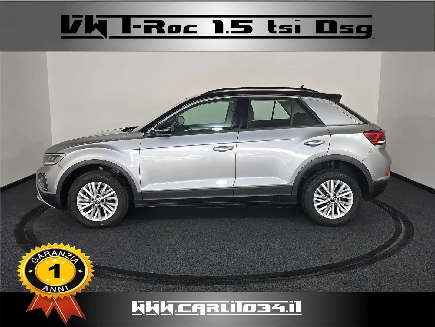 Volkswagen T-Roc 1.5 tsi Life dsg Argent - 2