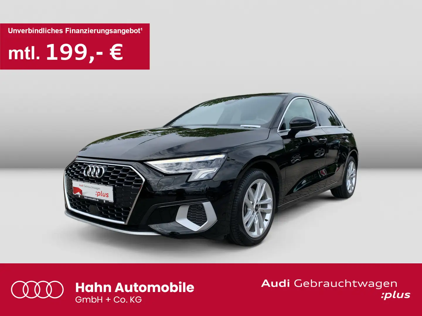 Audi A3 30TFSI advanced 6-Gang Navi LED ACC Noir - 1