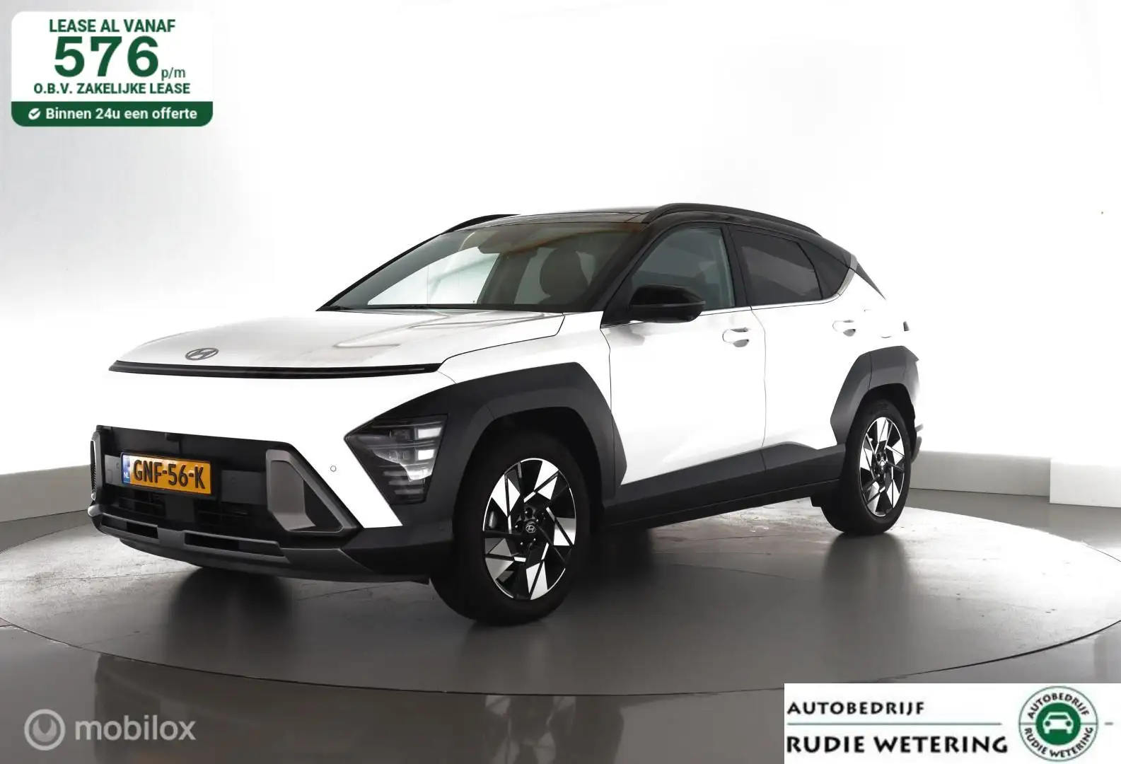 Hyundai KONA 1.6 GDI HEV Premium Sky trekhaak|Bose|schuifdak|le Blanc - 1