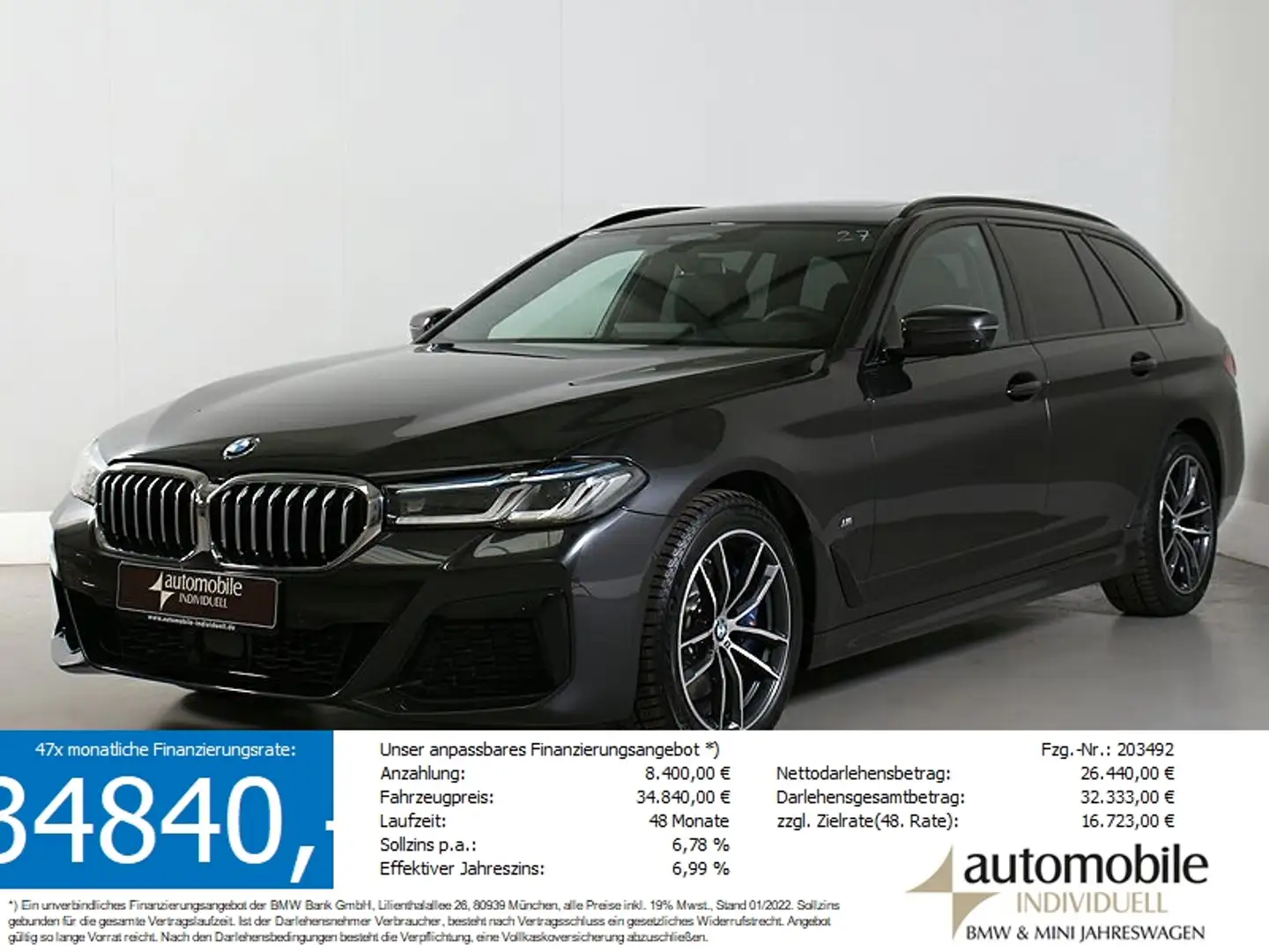 BMW 530 d xDr. AT M Sportpaket AHK Standh ACC HuD Pan Gris - 1
