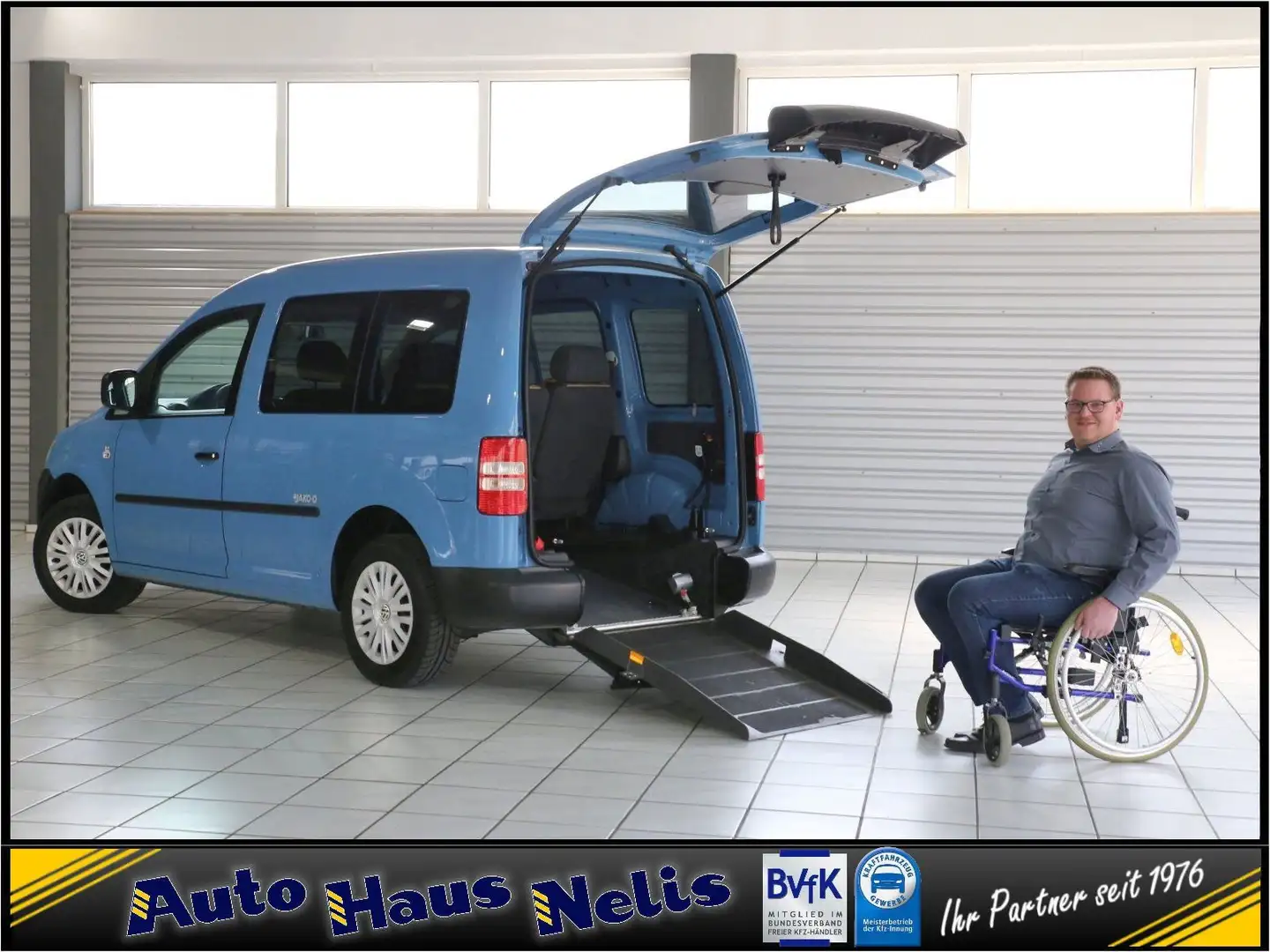 Volkswagen Caddy 1,2 TSI Rollstuhlgerecht Blau - 1