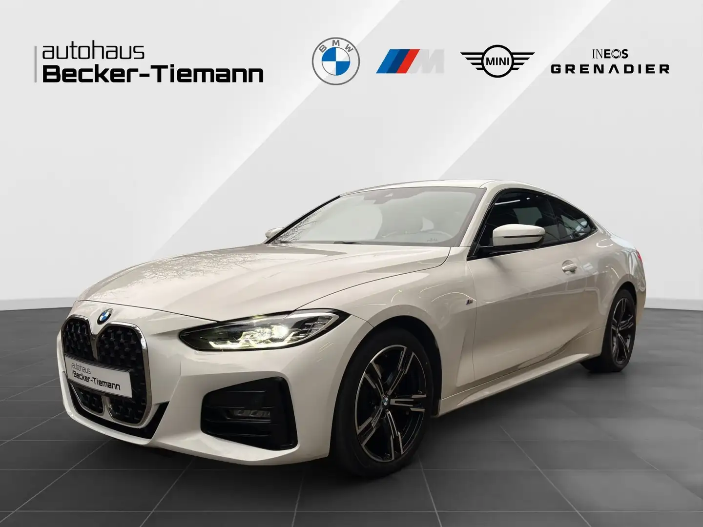 BMW 420 d xDrive Coupé MSport AHK | PDC | DAB | LED | Live Weiß - 1