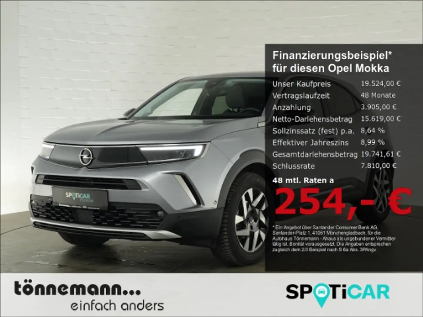 Opel Mokka B ELEGANCE+LED+NAVI+RÜCKFAHRKAMERA+SITZ-/LENKRADHE Grijs - 1