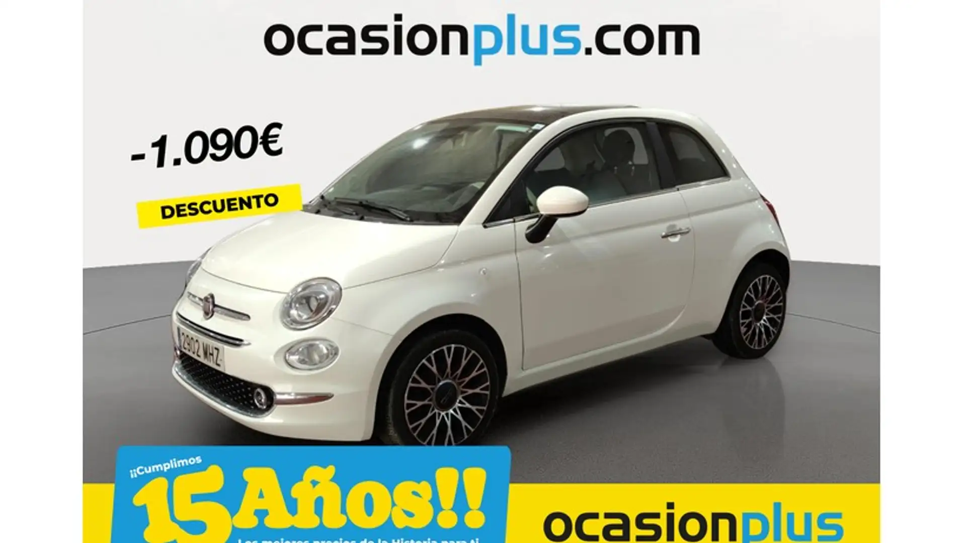 Fiat 500 1.0 Hybrid Dolcevita 52kW Blanc - 1