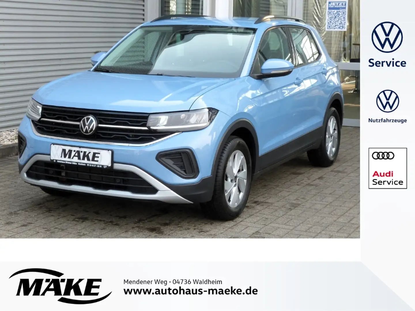 Volkswagen T-Cross 1.5 TSI DSG, Life, ACC, AHK, LED, DAB+, Blauw - 1