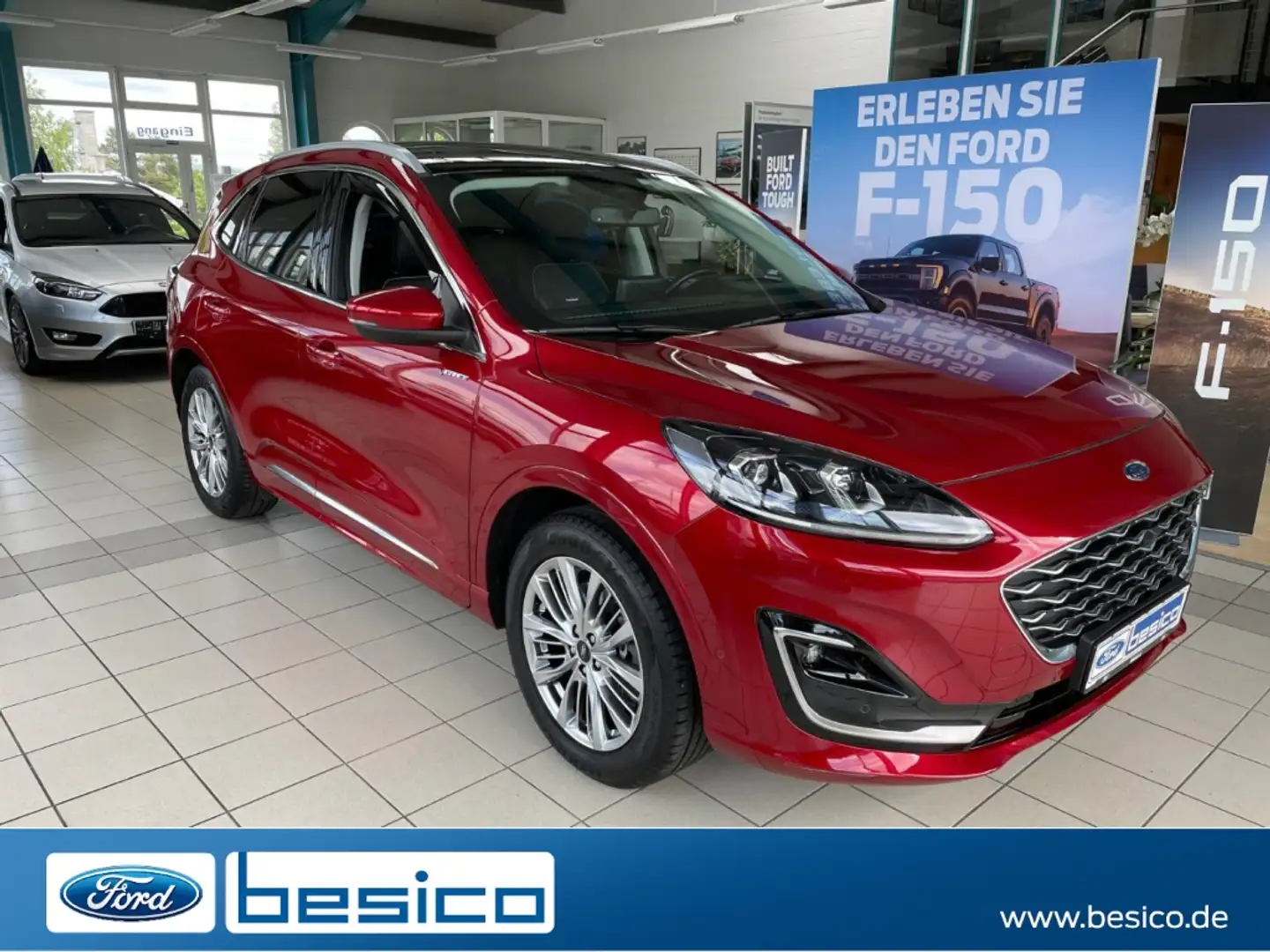 Ford Kuga Vignale PHEV+AHK+PanoDach+B&O+iACC+BLIS+LMF Rood - 1