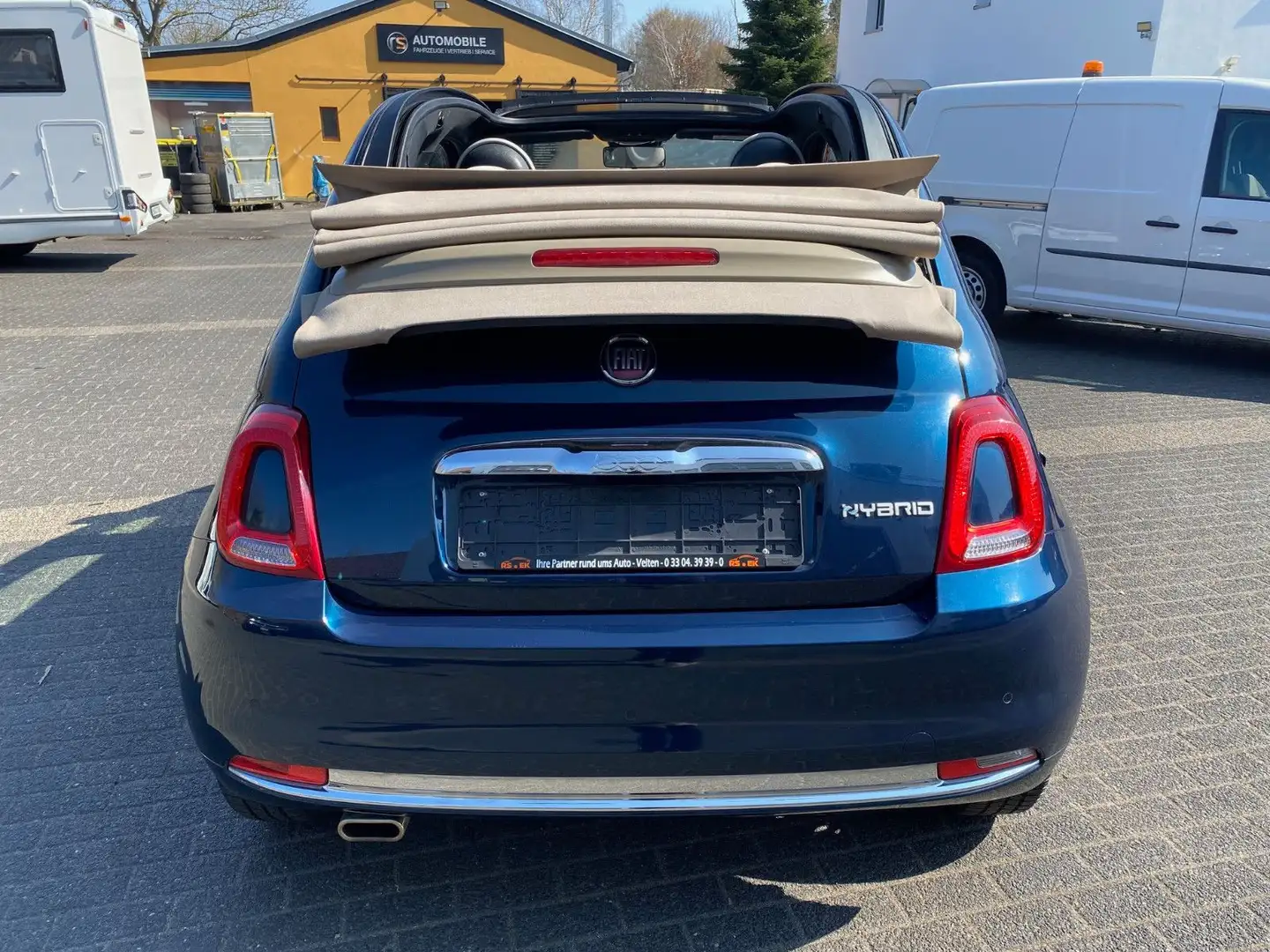 Fiat 500 Cabrio-HYBRID-DolceVita-NAVI+PDC Blau - 1