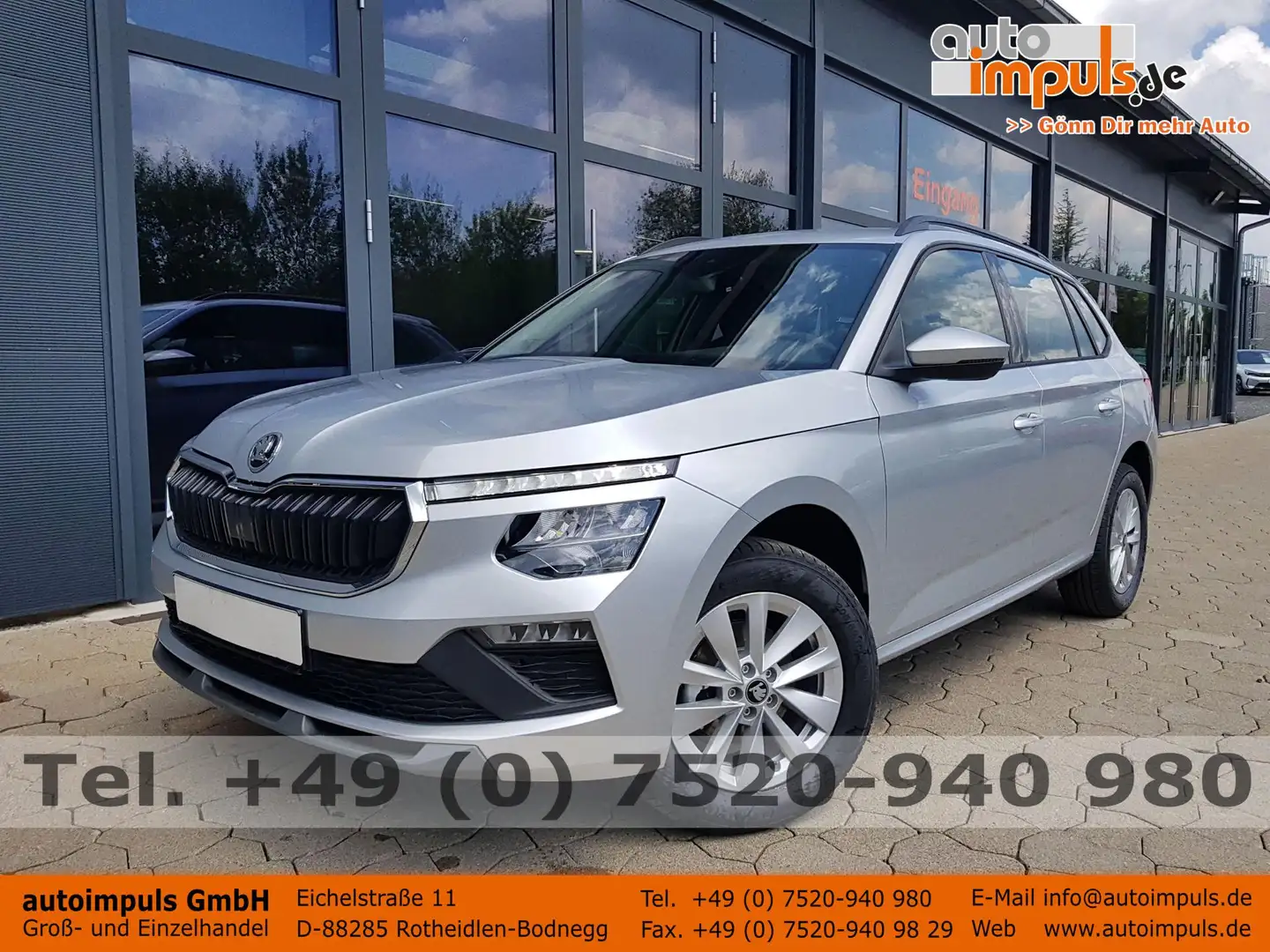 Skoda Kamiq Selection 1,0TSI 85KW/116PS 5 Jahre Garantie, S... Argent - 1