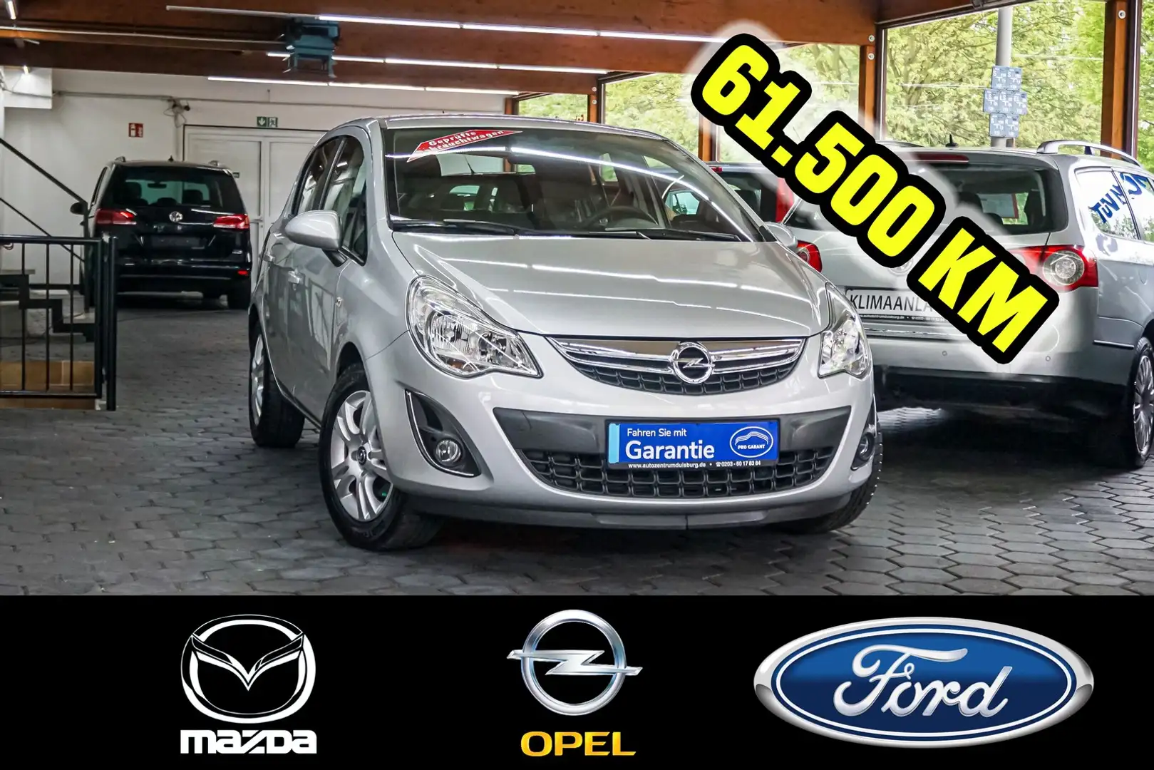 Opel Corsa 1.2 Klima 2.Hand Allwetterreifen 61.500 Km Argent - 1