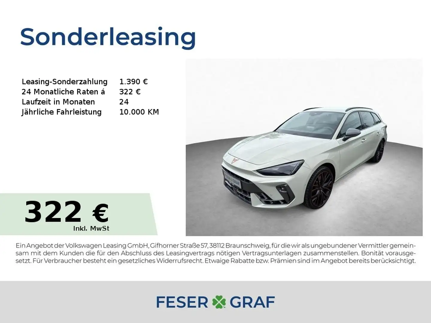 CUPRA Leon VZ 2.0 TSI DSG 4DRIVE 19" AHK NAVI FAPA SENNHEISER Grau - 1