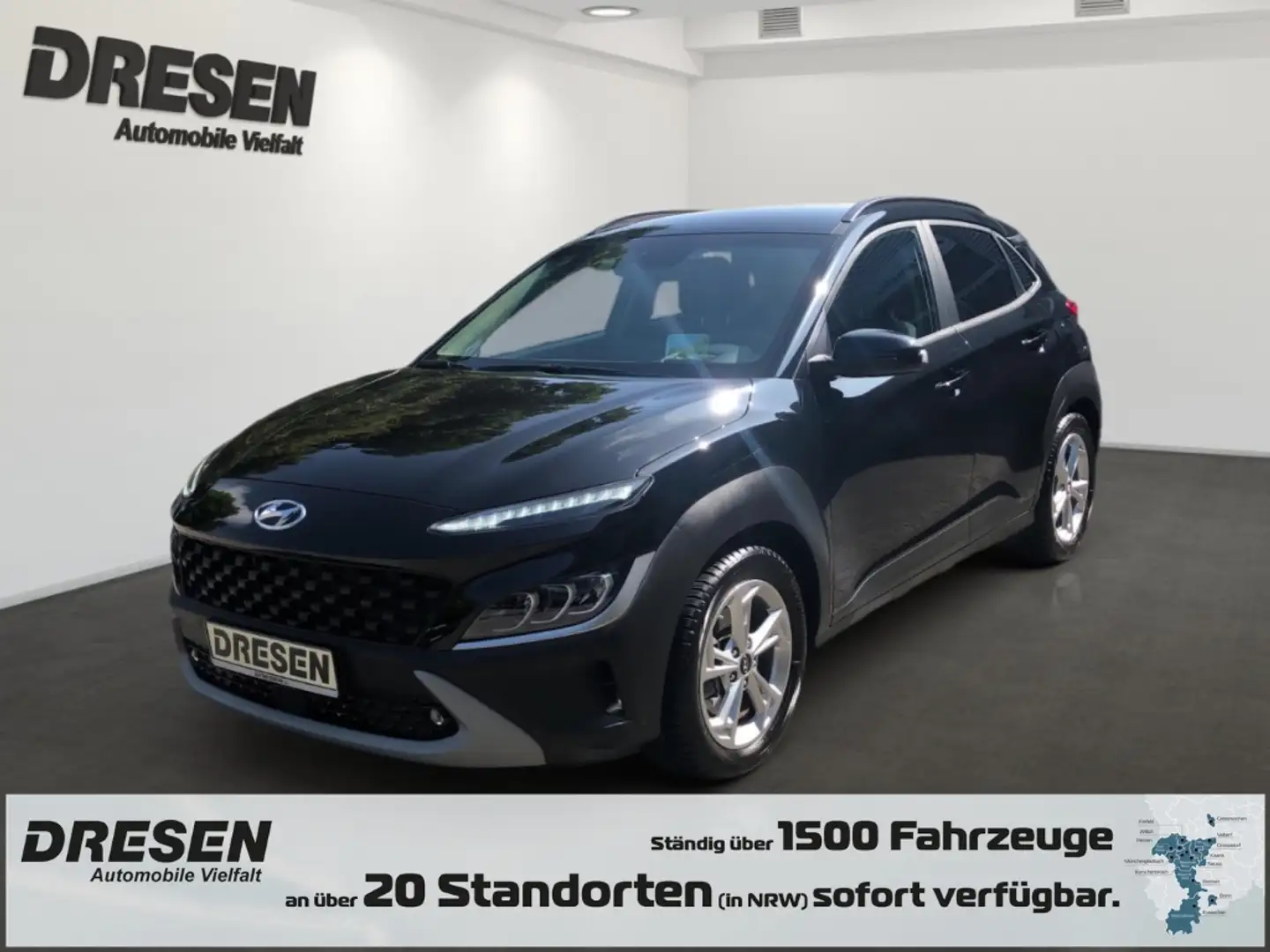 Hyundai KONA Prime 1,6 T-GDI AT HUD Navi Leder Soundsystem LED Zwart - 1