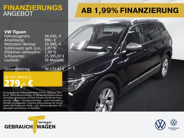 Volkswagen Tiguan 2.0 TDI DSG LIFE 7-SITZE NAVI AHK VIRTUAL