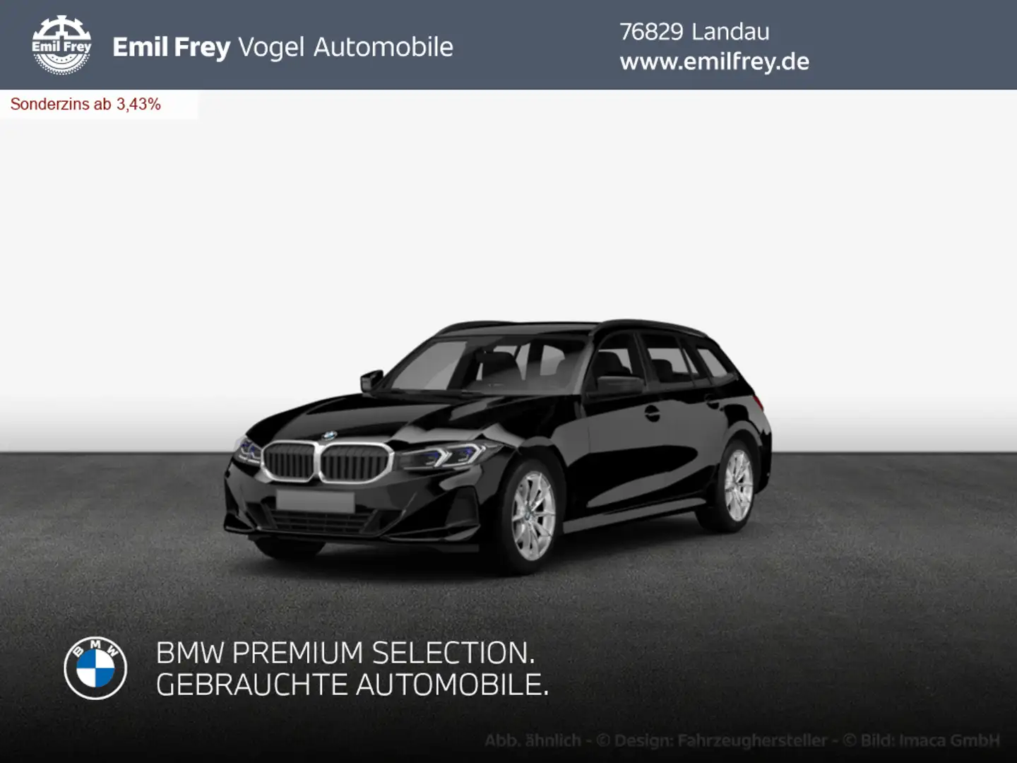 BMW 318 i Touring Aut. *SHZ*LED*Sportpaket* Schwarz - 1