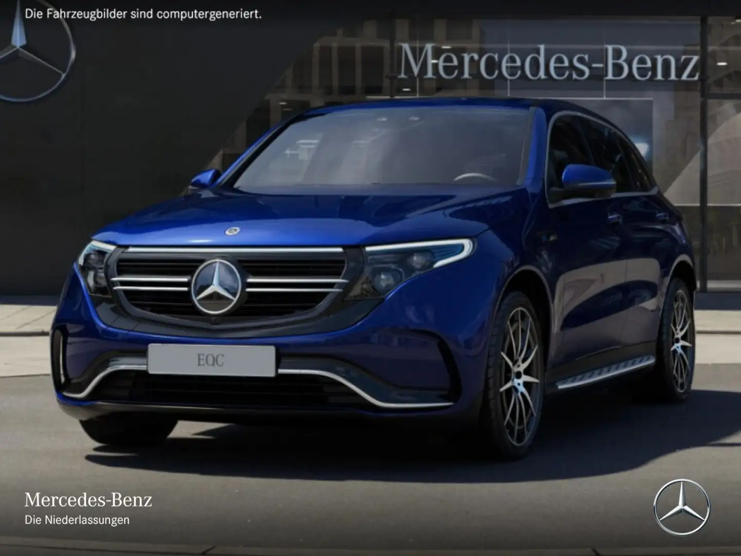 Mercedes-Benz EQC 400 4M AMG+360+AHK+MULTIBEAM+FAHRASS+BURMESTER Blau - 2