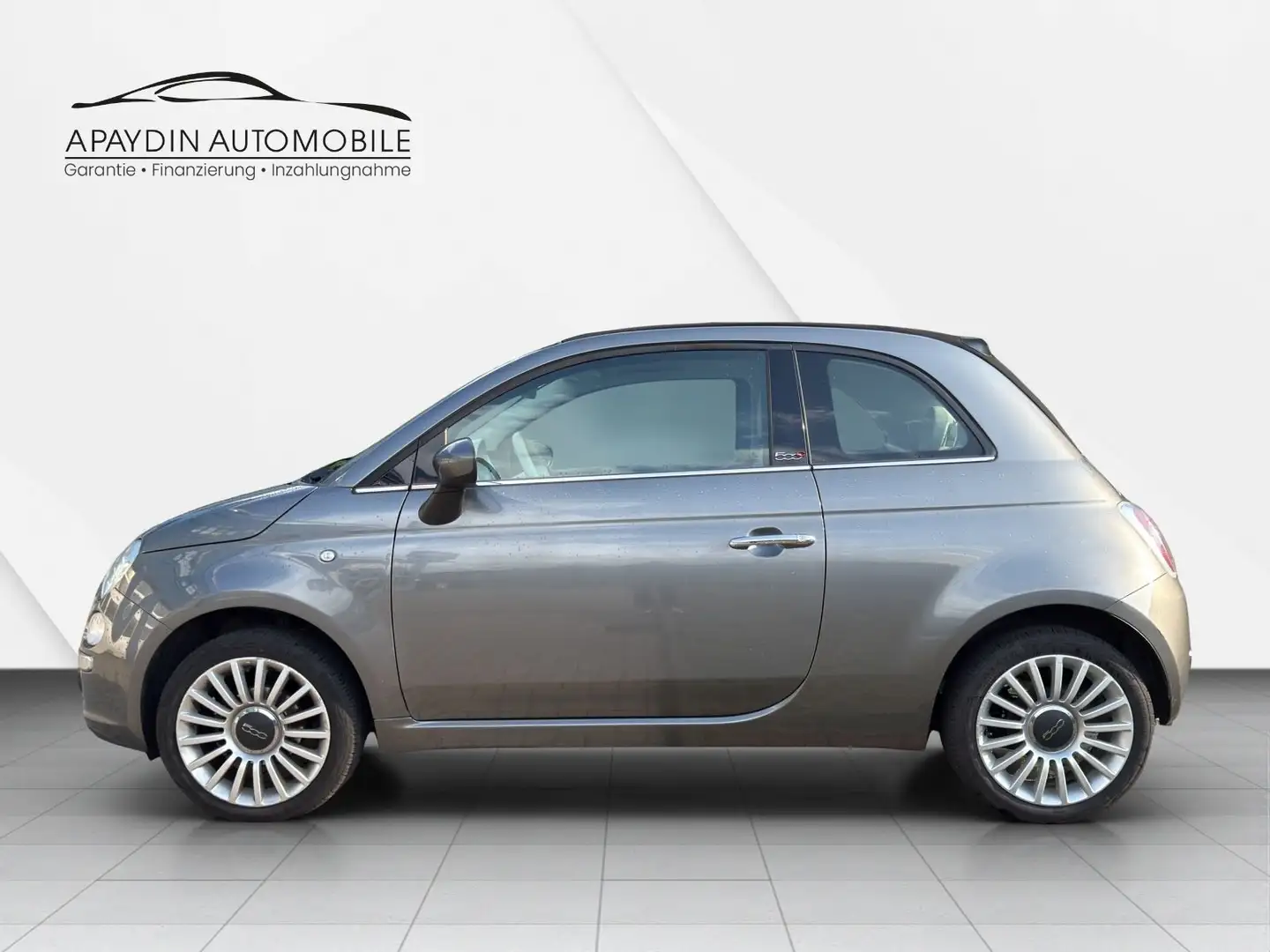 Fiat 500 Cabrio Lounge PDC/NAVI/KLIMA/ALU/2.HD/CARPLA Gris - 2