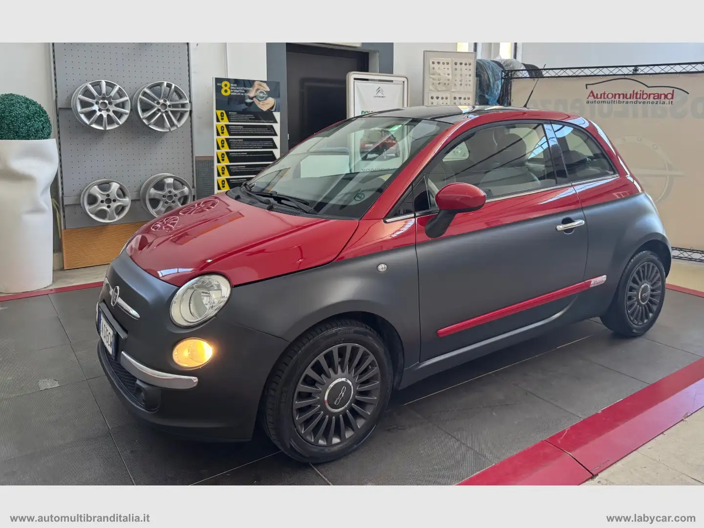 Fiat 500 1.4 Lounge Gris - 1