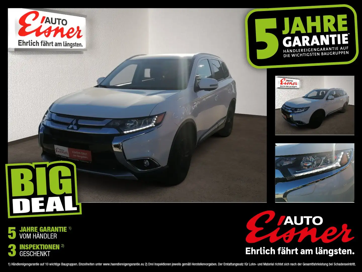 Mitsubishi Outlander 2.2 DI-D Instyle 2xKlima AUT Facelift Weiß - 1