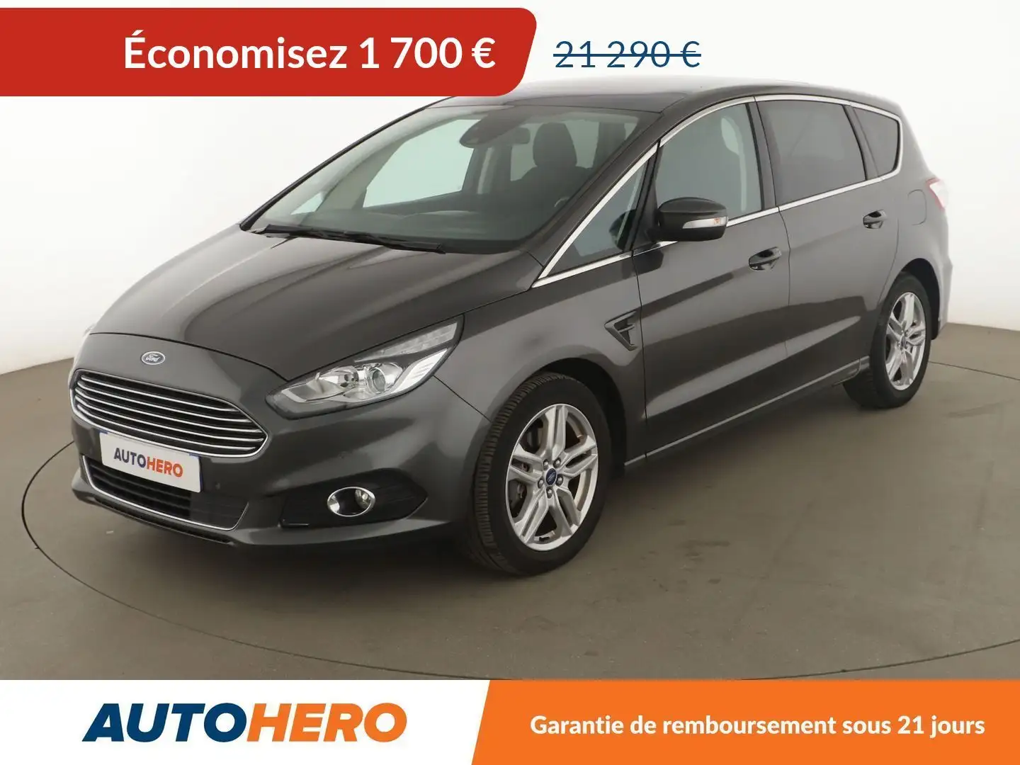 Ford S-Max 2.0 EcoBlue Titanium Gris - 1