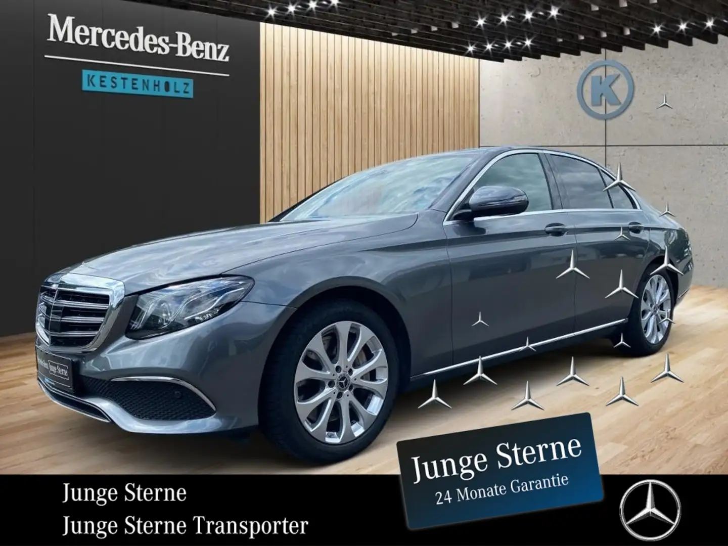 Mercedes-Benz E 450 4MATIC Limousine *LED*SHZ*NAVI*360*DISTR* Szary - 1