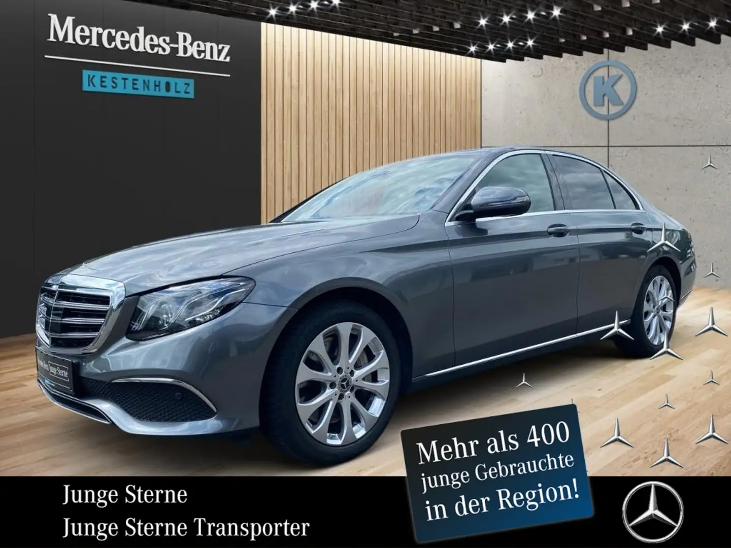 Mercedes-Benz E 450 4MATIC Limousine *LED*SHZ*NAVI*360*DISTR* Grigio - 1