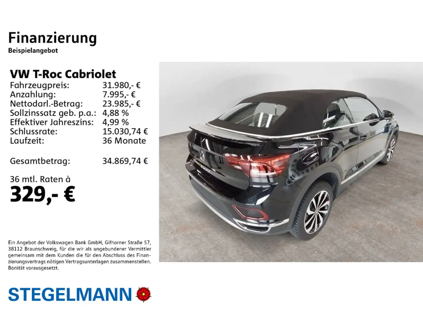 Volkswagen T-Roc 1.5 TSI Style *LED*AHK*Navi*+3J. Schwarz - 2