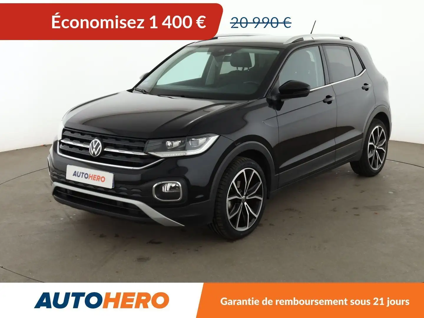 Volkswagen T-Cross 1.0 TSI Carat DSG Noir - 1