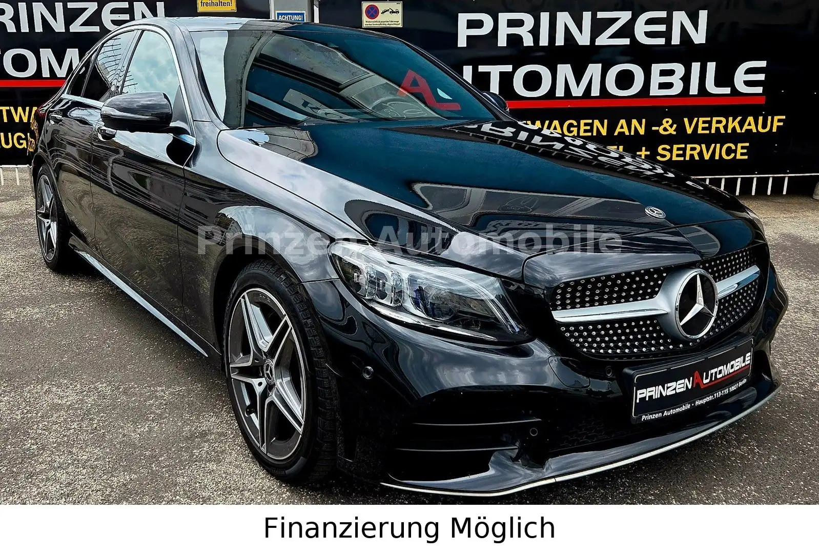 Mercedes-Benz C 180 AMG*AUT*360°*SPUR*TOTW*LED Schwarz - 1