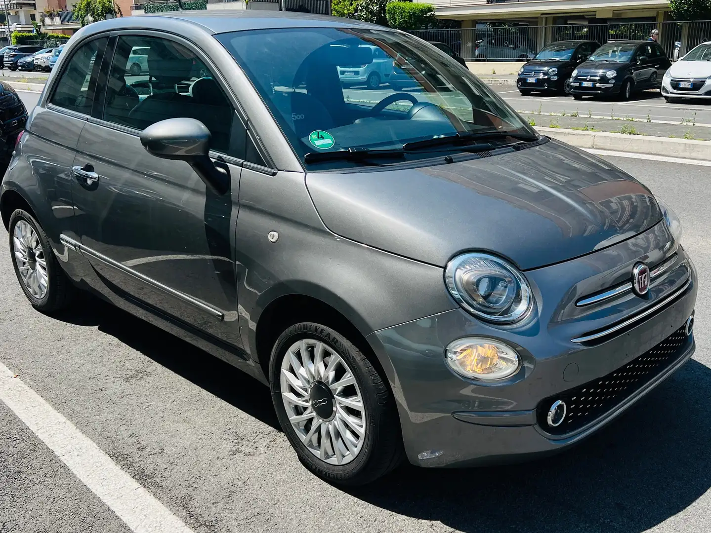 Fiat 500 1.2 LOUNGE CAR PLAY PDC NAVI BLUETOOTH CERCHIO 15 Grigio - 2