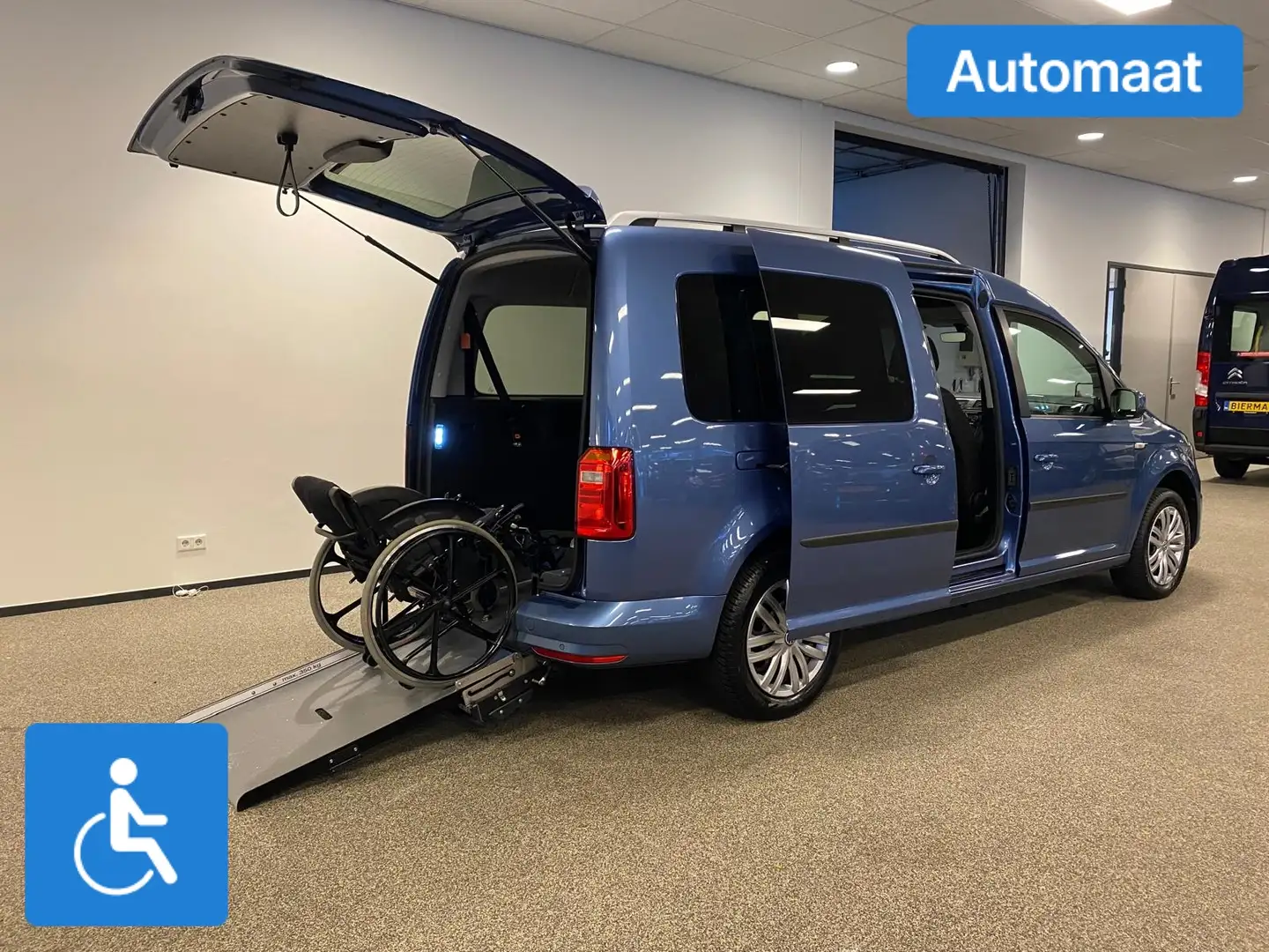 Volkswagen Caddy Maxi L2 Rolstoelauto Automaat 5+1 Bleu - 2
