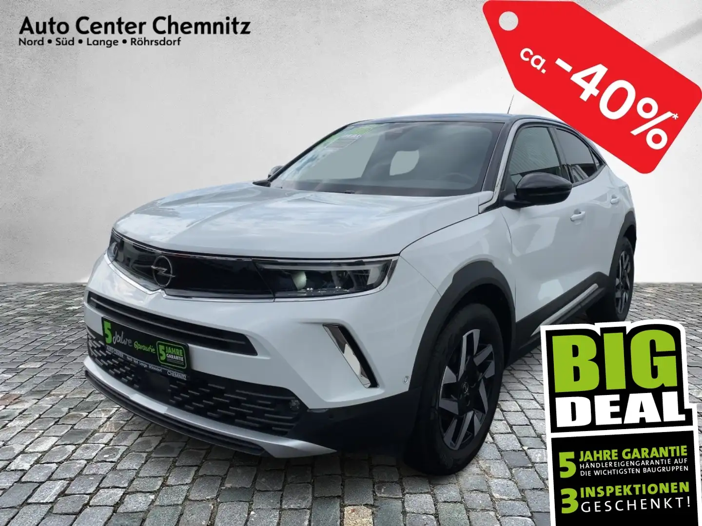 Opel Mokka 1.2 Elegance LED/Navi/SHZ/LHZ/PDC/180° Weiß - 1