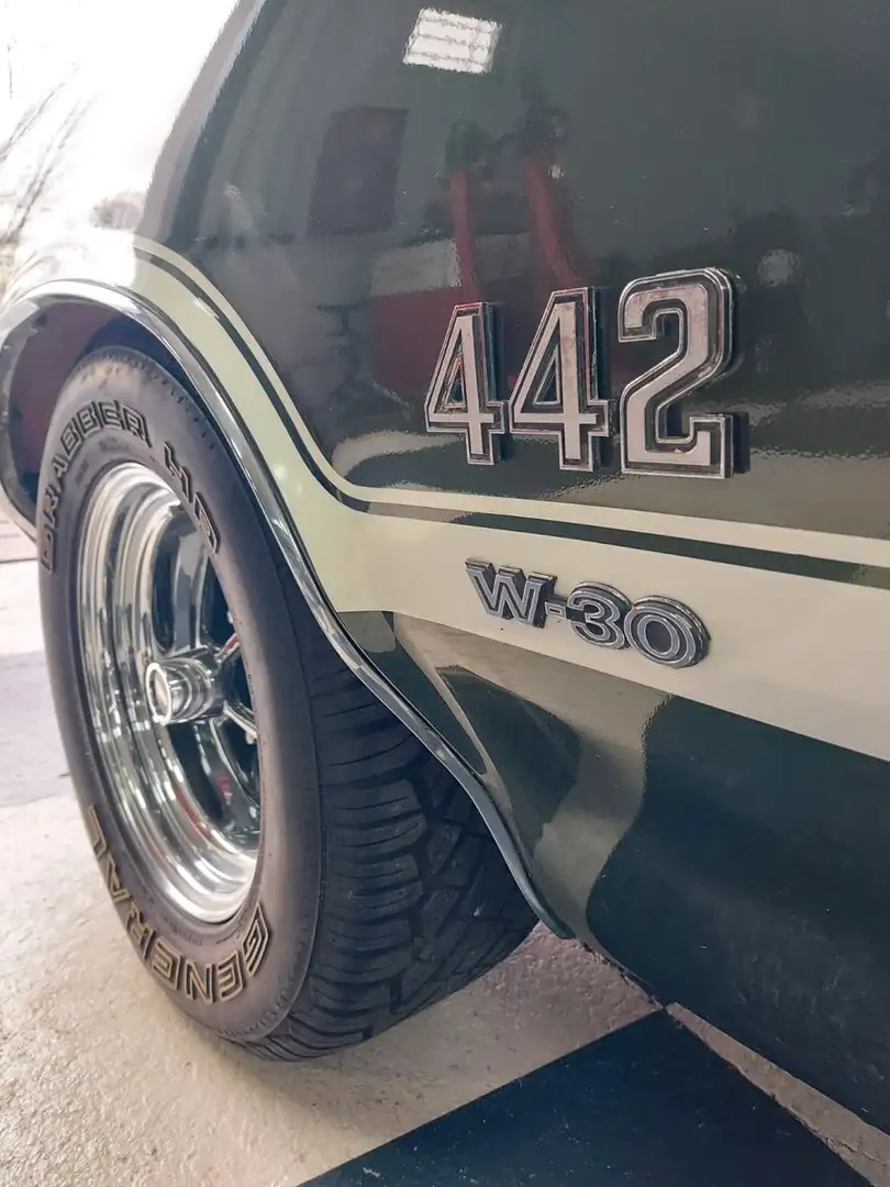 Oldsmobile Cutlass 442 V8 W30 Cabrio Coupe Hardtop H-Zulass Zöld - 2