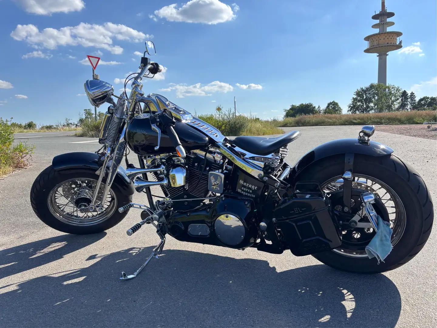 Harley-Davidson Custom Bike FXST FS 2 EVO Sprinder TwinCam Nr. 3120 Schwarz - 2