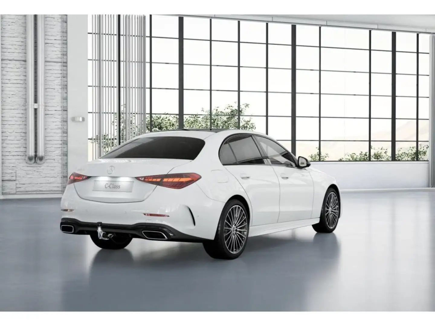 Mercedes-Benz C 220 d AMG-Sport/LED/360/Pano/AHK/Night/Memo/19 Weiß - 2