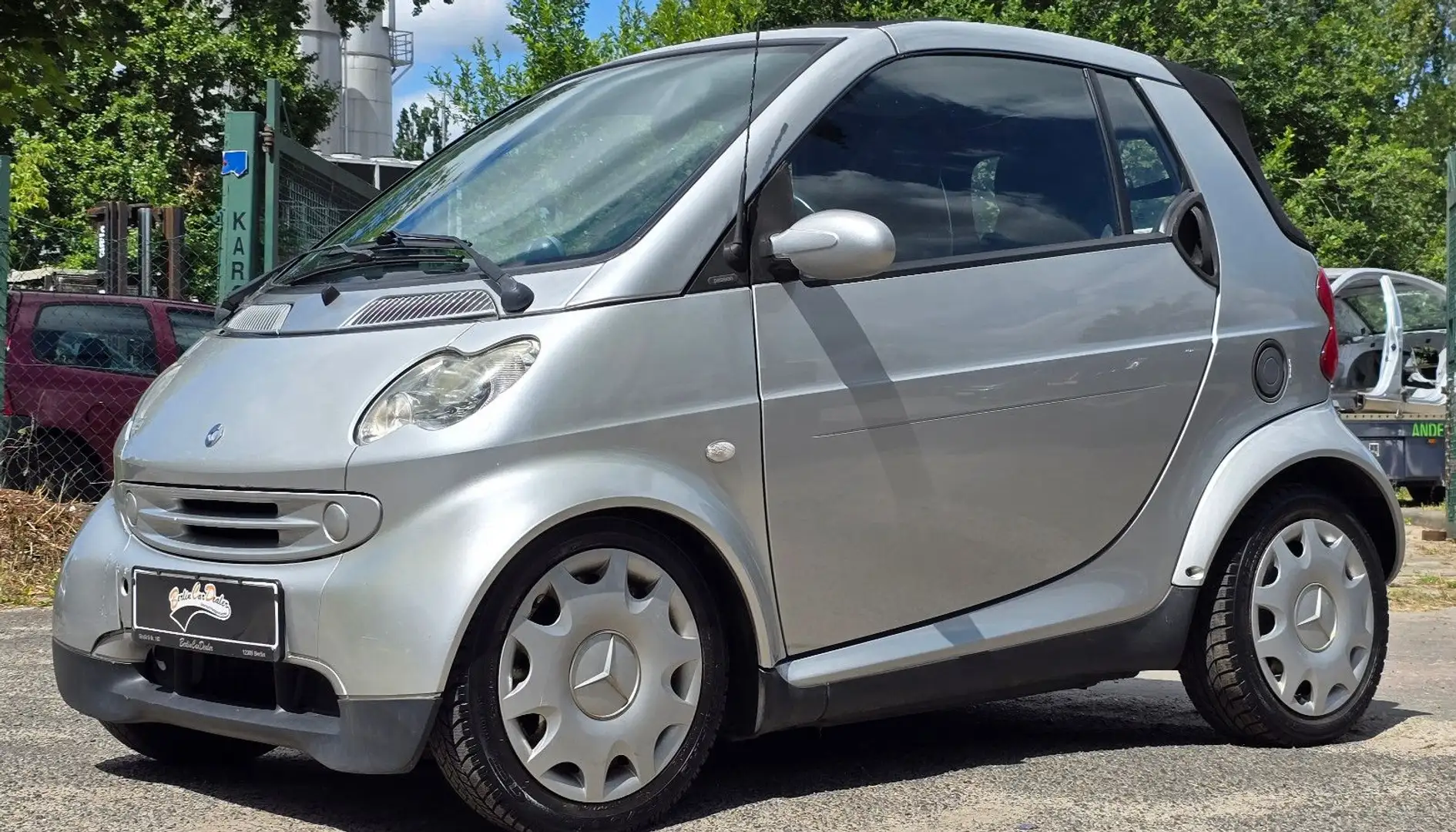 smart forTwo CABRIO*LEDER*KLIMA*SITZHEIZ.*TÜV NEU* Zilver - 2