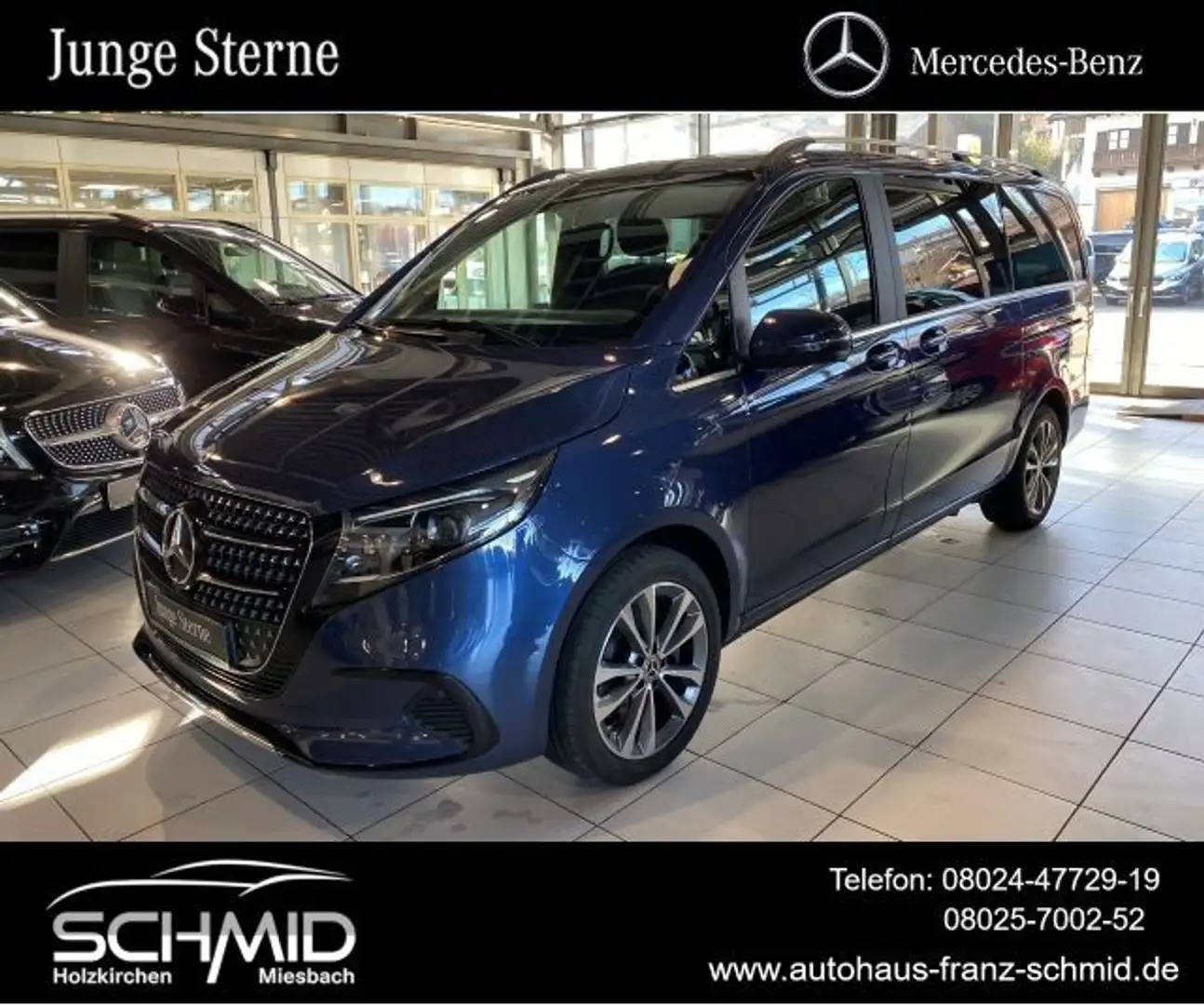 Mercedes-Benz V 300 d AVA L 4M MOPF Sitzluft Lenkradheizung Mu Blau - 1